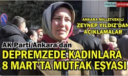 AK Parti'den 8 Mart'ta depremzede kadınlarla anlamlı dayanışma